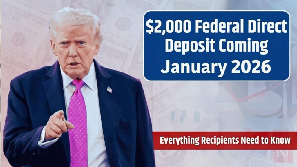 $2000 Federal Direct Deposit Payment Coming in January 2026