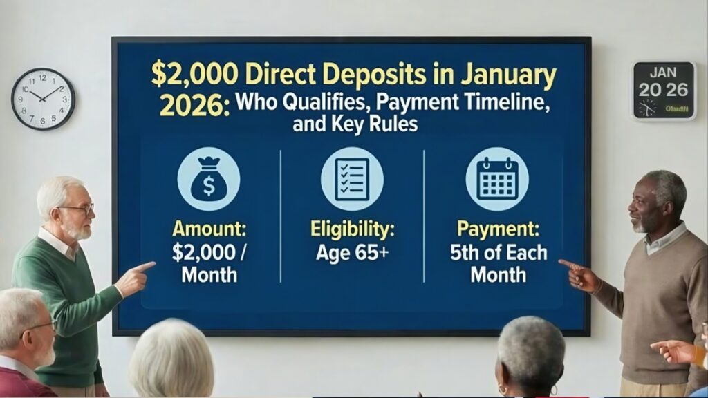 $2,000 Direct Deposits in January 2026: Who Qualifies, Payment Timeline, and Key Rules