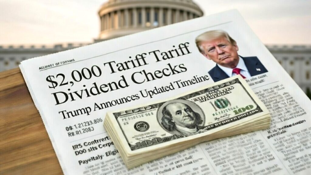 $2,000 Tariff Dividend Checks: Trump Announces Updated Timeline