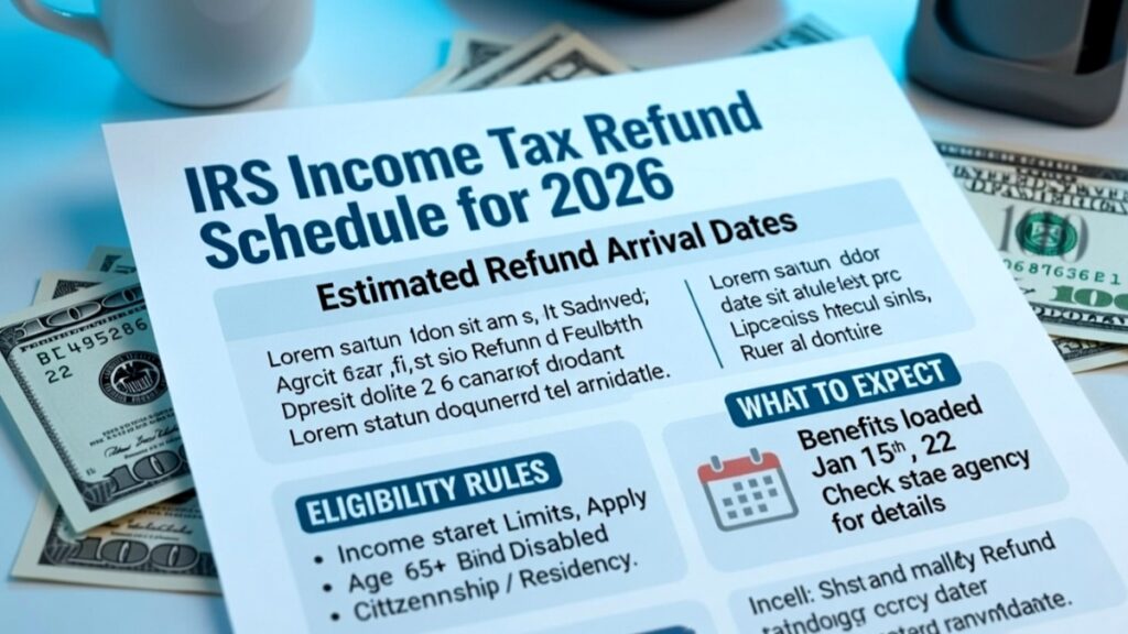 IRS Income Tax Refund Schedule for 2026 – Estimated Refund Arrival Dates