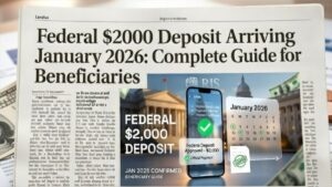 Federal $2000 Deposit Arriving January 2026: Complete Guide for Beneficiaries
