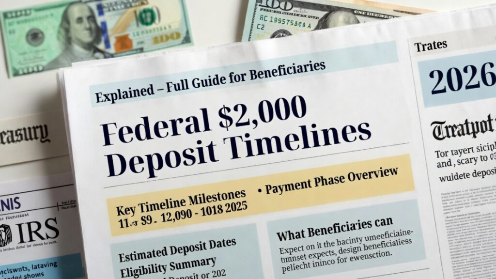 Federal $2000 Deposit Timelines Explained