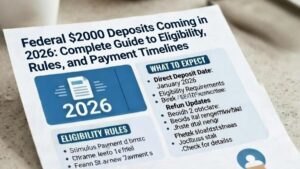 Federal $2,000 Deposits Coming in 2026
