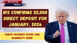 IRS Confirms $2,000 Direct Deposit for January 2026